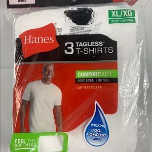 3 Pack Tag Less T Shirts Sealed in Package Size XL